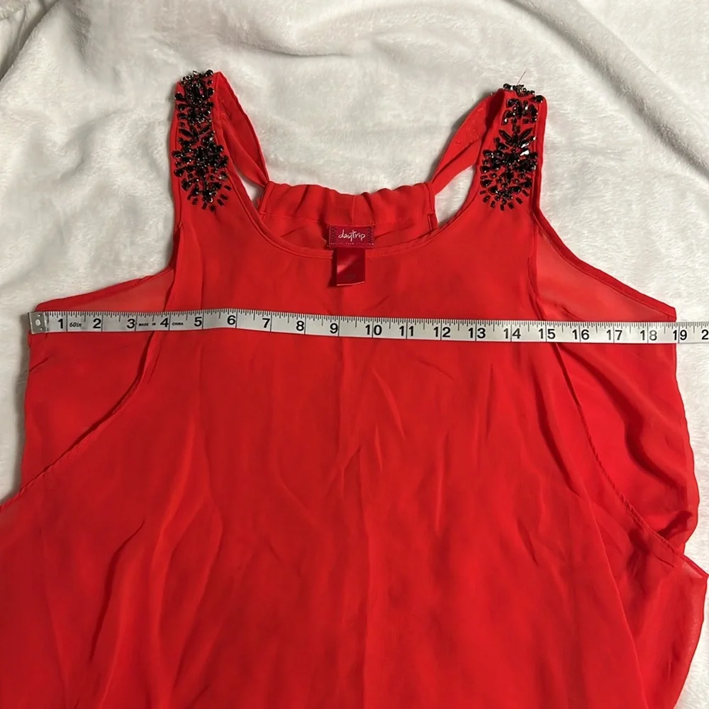 Daytrip Red Tank Sz L - Picture 4 of 7